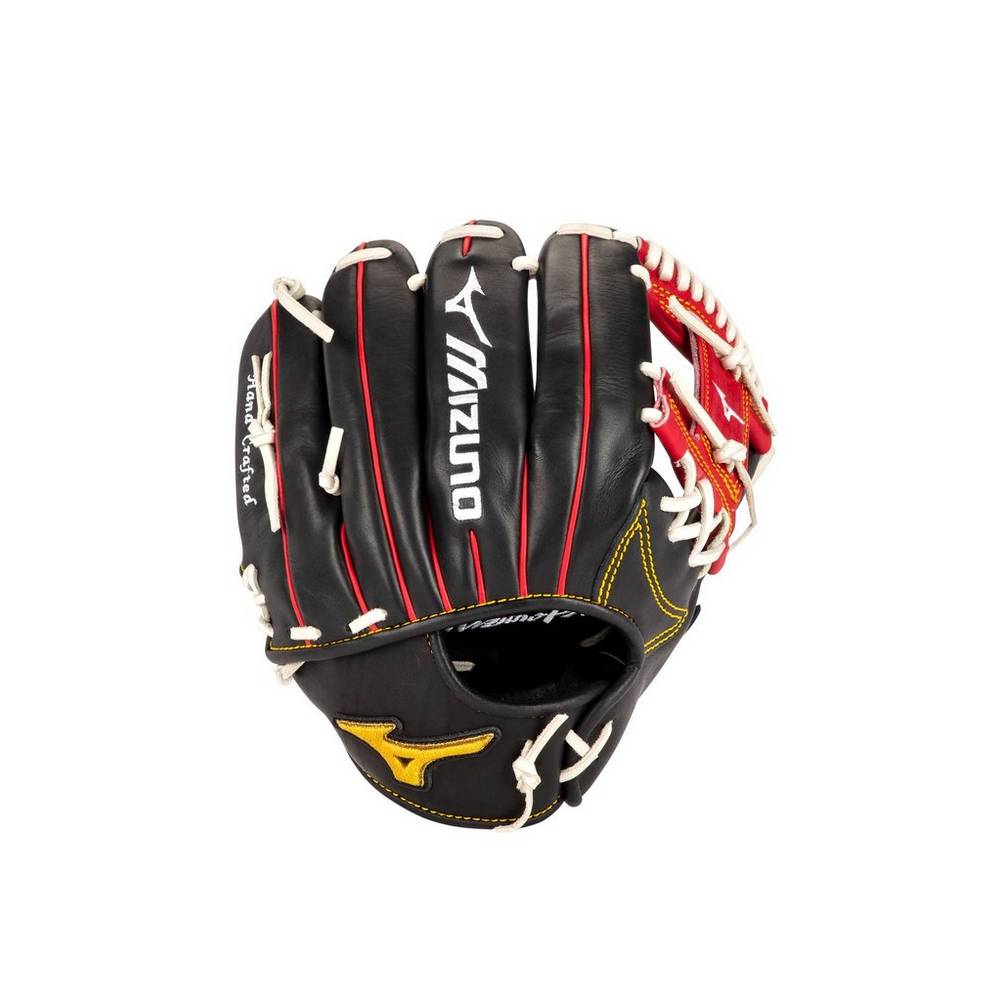 Guanti Mizuno Baseball Pro Michael Chavis 11.75" Uomo - Nere/Rosse - 95873-YFLX